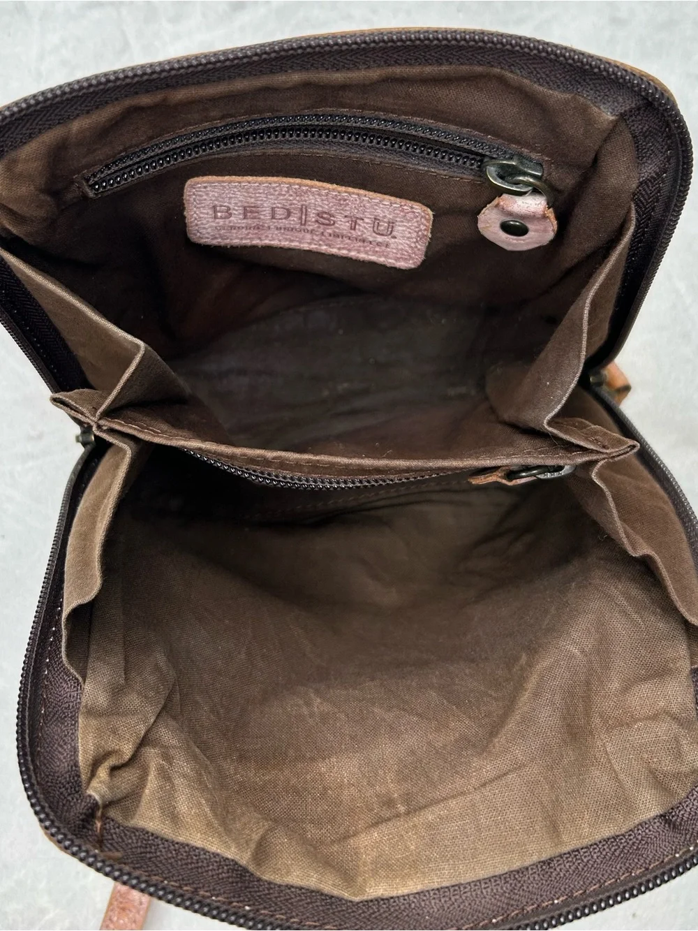 Bed Stu Leather Ventura Crossbody Bag Nectar Lux
